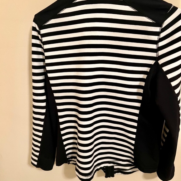 L-RL Ralph Lauren black and white active wear jacket - Picture 3 of 3